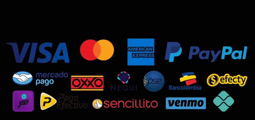 Imagen referencial de métodos de pago compartida por el cliente