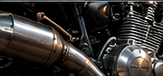 Fotografía ilustrativa del motor de una motocicleta